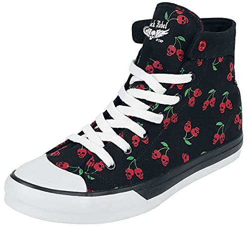 Rock Rebel by EMP Walk The Line Frauen Sneaker high schwarz EU40 Textil Basics, Rockabilly, Rockwear