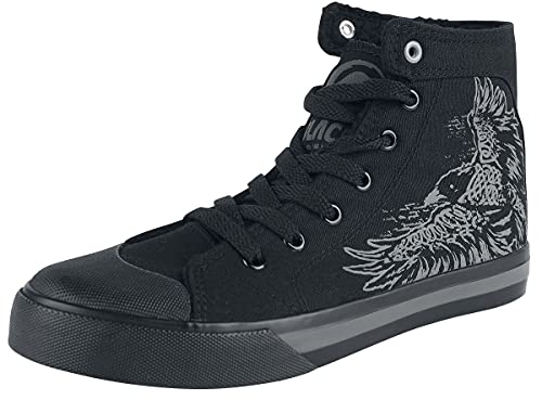 Black Premium by EMP Gefütterte Sneaker mit Rabenprint Unisex Sneaker high schwarz EU40