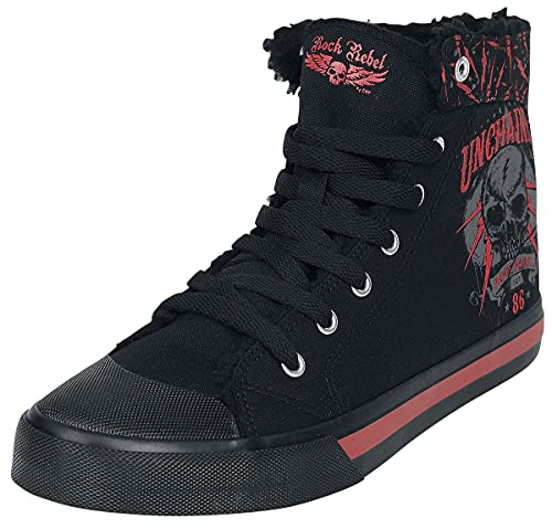 Rock Rebel by EMP Gefütterte Sneaker mit Print Unisex Sneaker high schwarz EU42